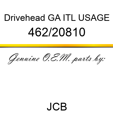 Drivehead, GA, ITL USAGE 462/20810