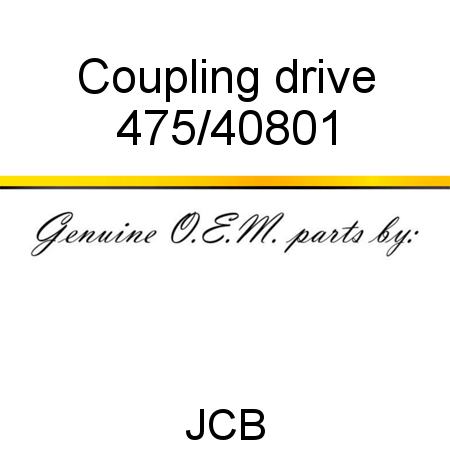 Coupling, drive 475/40801
