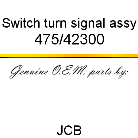 Switch, turn signal assy 475/42300