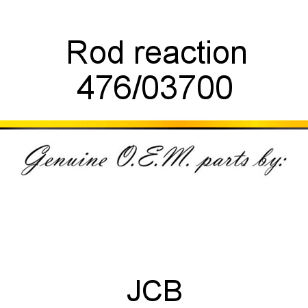 Rod, reaction 476/03700