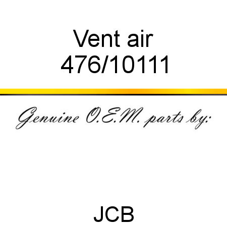 Vent, air 476/10111