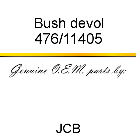 Bush, devol 476/11405