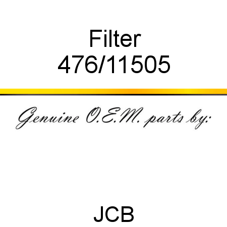 Filter 476/11505