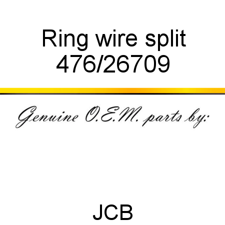 Ring, wire, split 476/26709