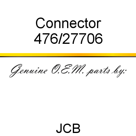 Connector 476/27706