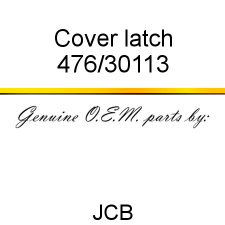 Cover, latch 476/30113