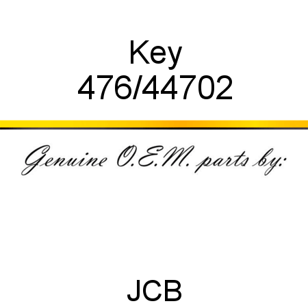 Key 476/44702