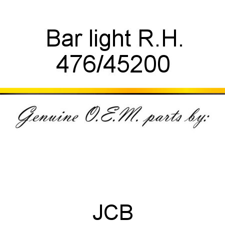 Bar, light R.H. 476/45200