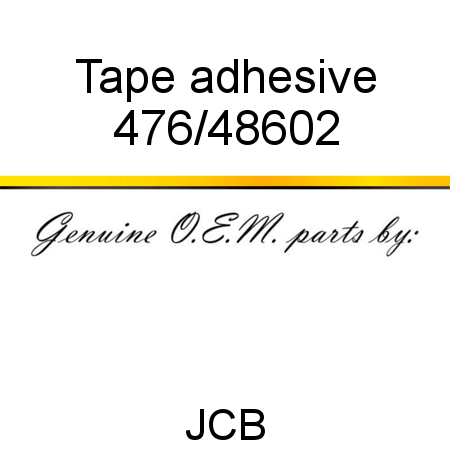 Tape, adhesive 476/48602