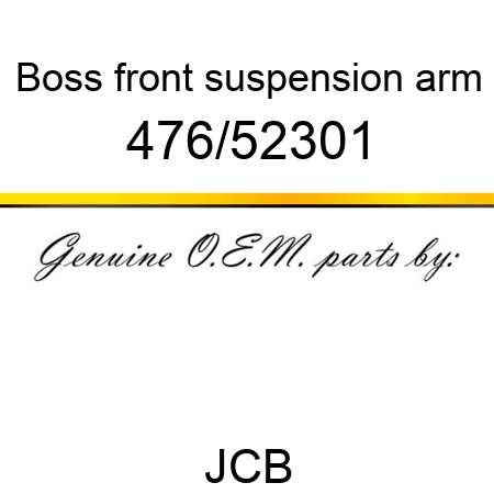 Boss, front suspension arm 476/52301