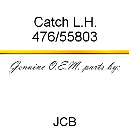 Catch, L.H. 476/55803