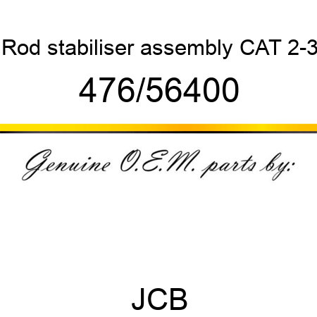 Rod, stabiliser assembly, CAT 2-3 476/56400