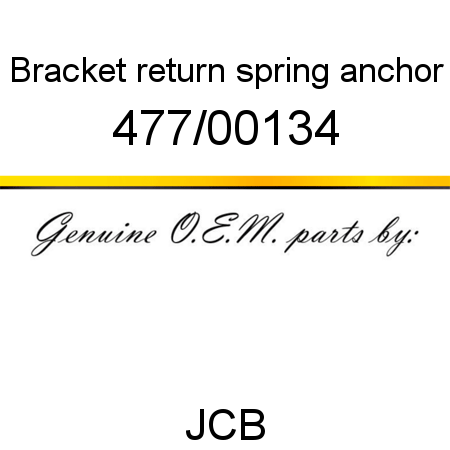 Bracket, return spring anchor 477/00134
