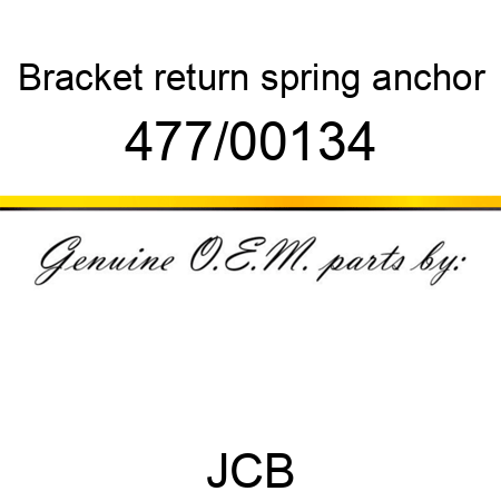 Bracket, return spring anchor 477/00134