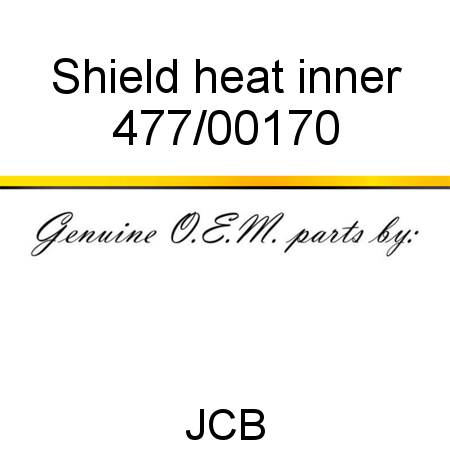 Shield, heat, inner 477/00170