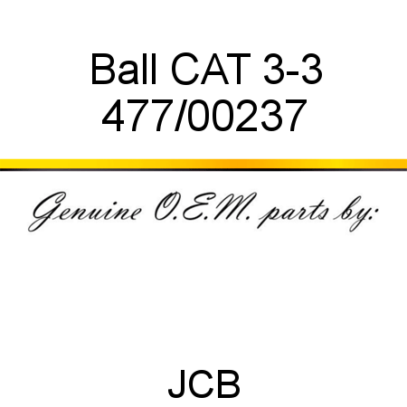 Ball, CAT 3-3 477/00237