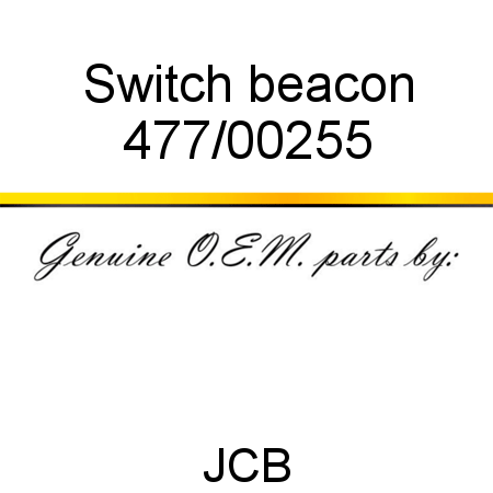 Switch, beacon 477/00255