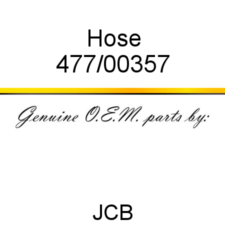 Hose 477/00357