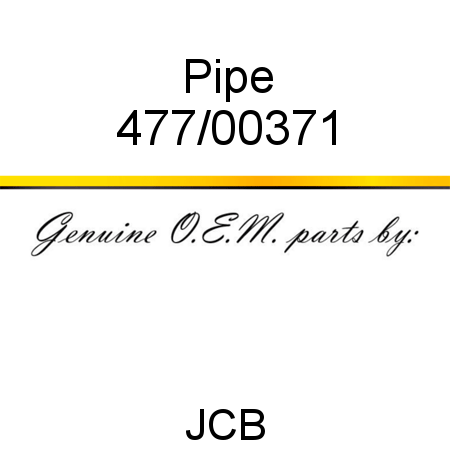 Pipe 477/00371