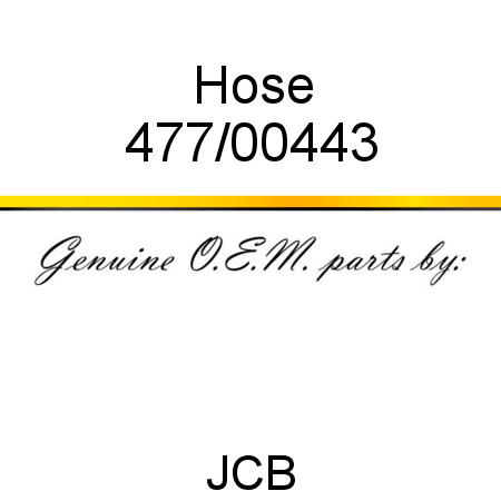 Hose 477/00443