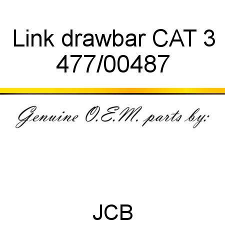 Link, drawbar CAT 3 477/00487