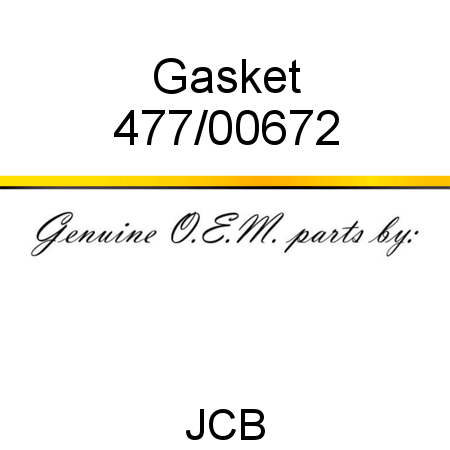 Gasket 477/00672