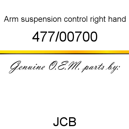 Arm, suspension control, right hand 477/00700