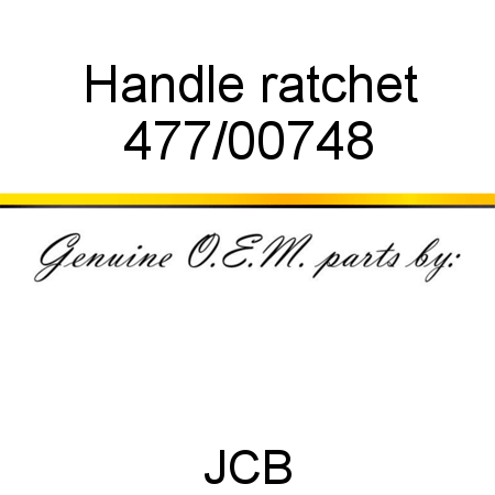 Handle, ratchet 477/00748