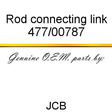 Rod, connecting link 477/00787