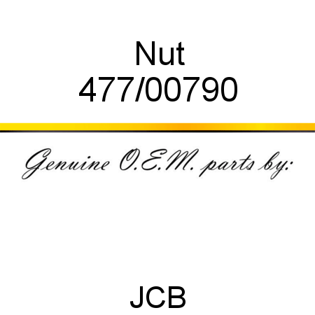 Nut 477/00790