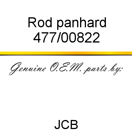 Rod, panhard 477/00822