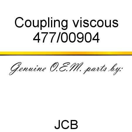 Coupling, viscous 477/00904