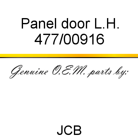 Panel, door L.H. 477/00916