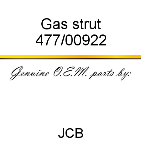 Gas, strut 477/00922