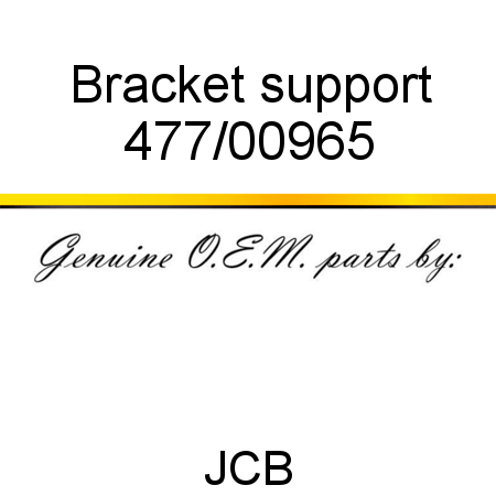 Bracket, support 477/00965