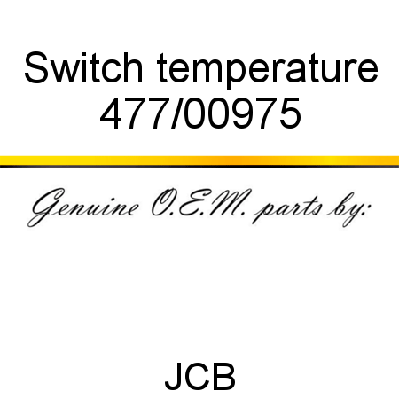 Switch, temperature 477/00975