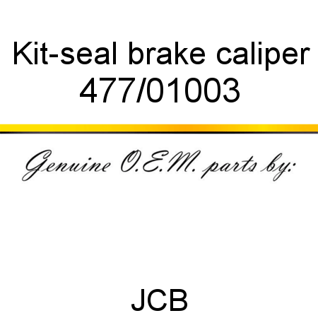 Kit-seal, brake caliper 477/01003