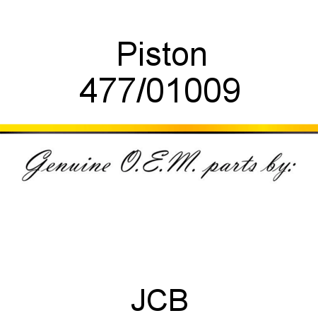 Piston 477/01009