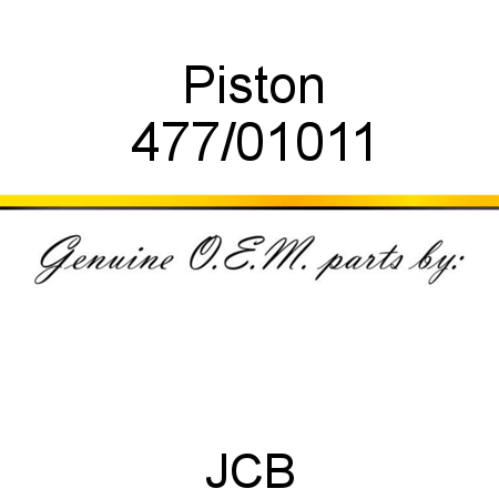 Piston 477/01011