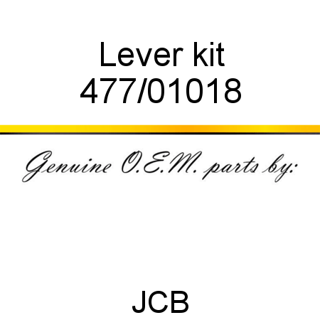 Lever, kit 477/01018