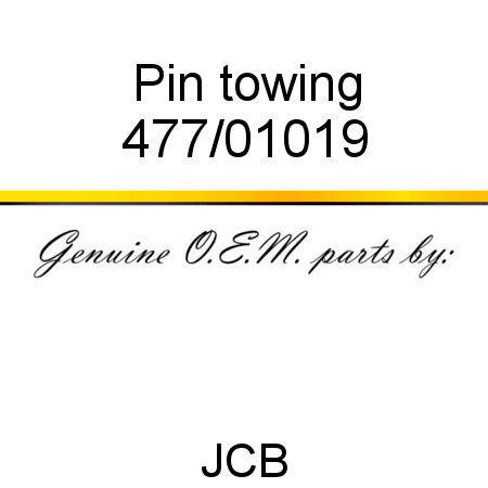 Pin, towing 477/01019