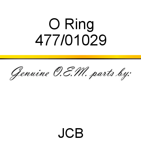 O Ring 477/01029