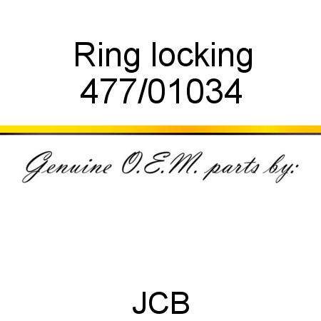 Ring, locking 477/01034