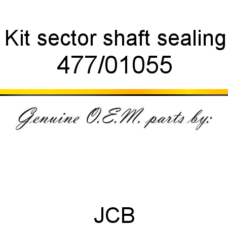 Kit, sector shaft sealing 477/01055
