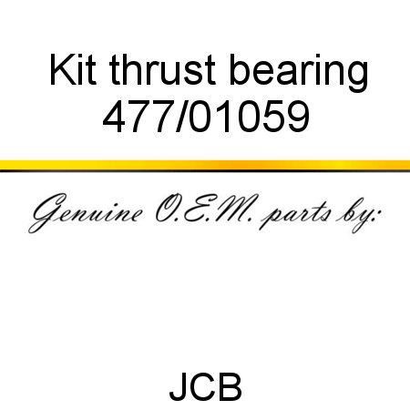 Kit, thrust bearing 477/01059