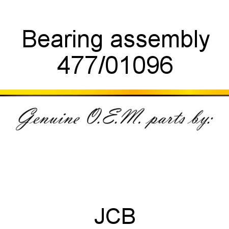 Bearing, assembly 477/01096