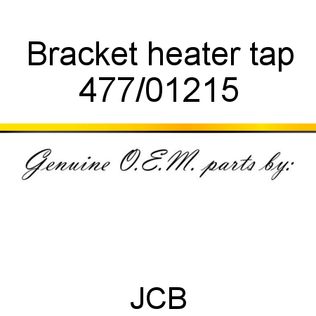 Bracket, heater tap 477/01215