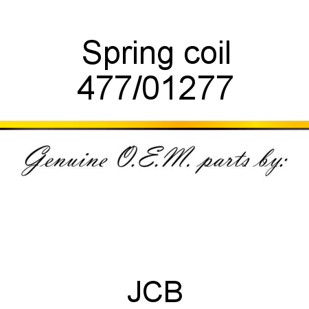Spring, coil 477/01277
