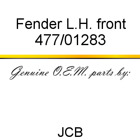 Fender, L.H. front 477/01283