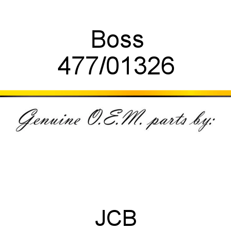 Boss 477/01326